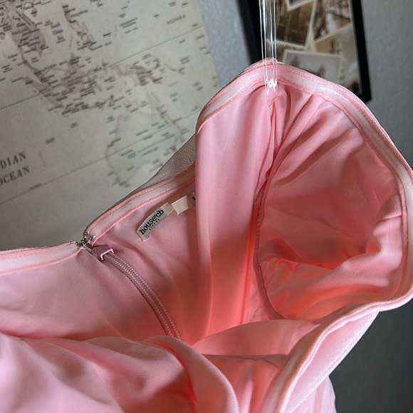 HOUSE OF CB 'Sofia' Fairy Pink Mesh Maxi Dress NWOT - Picture 11 of 15